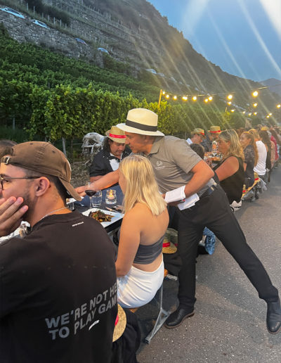 Tavolata meal in Valais