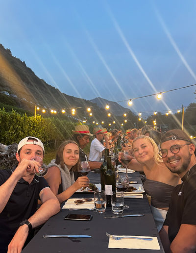 Tavolata meal Celliers de Sion