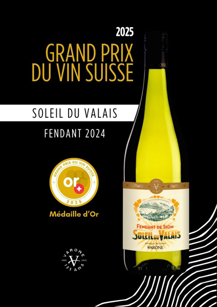 Fendant Soleil du Valais, Goldmedaillengewinner